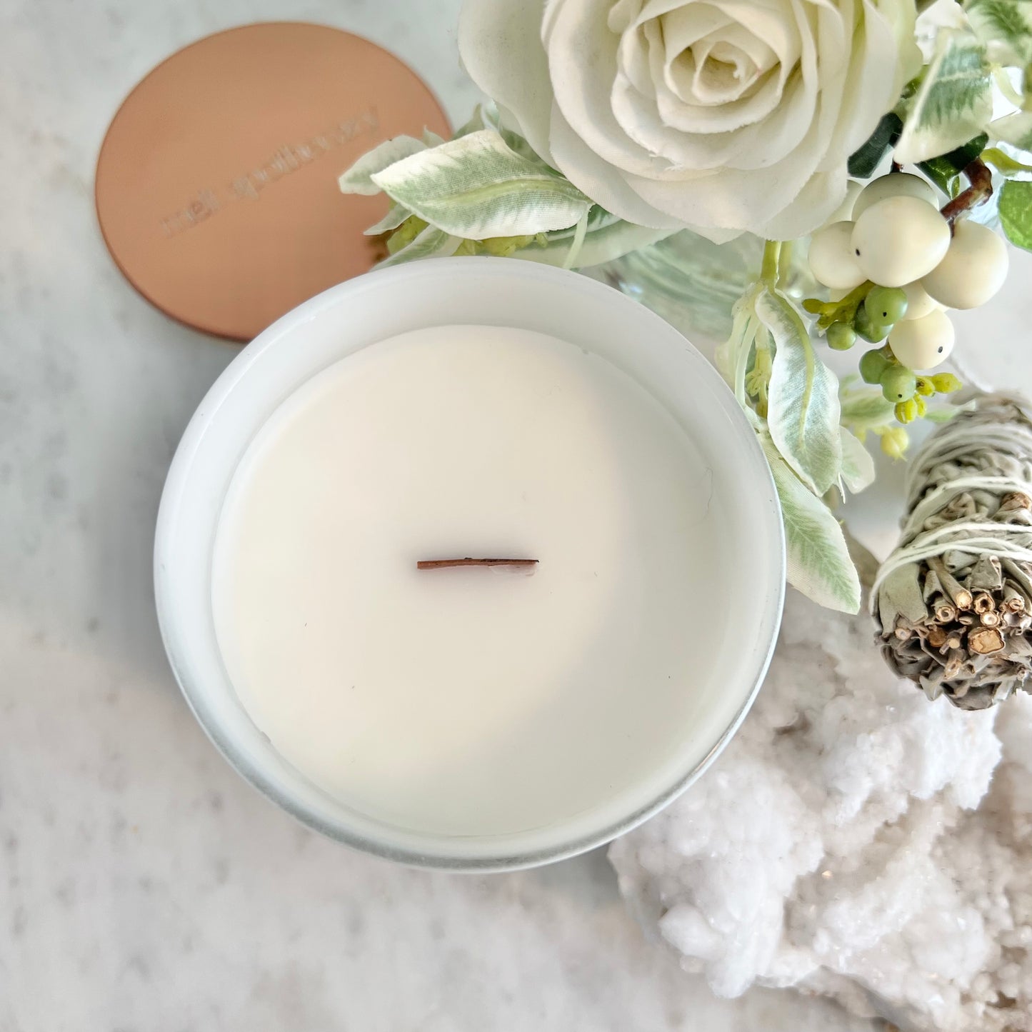 white sage candle