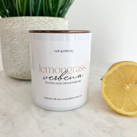 12oz lemongrass verbena candle