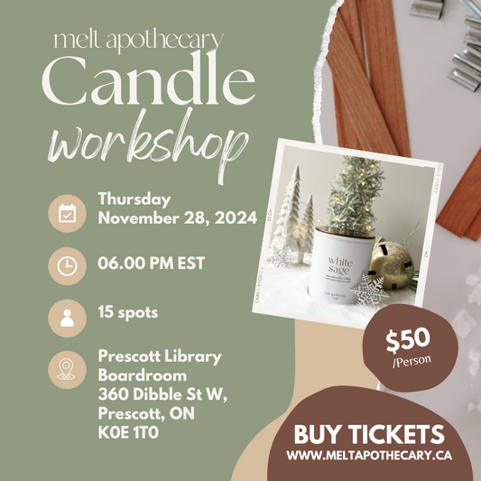 the holiday candle workshop | November 28, 2024